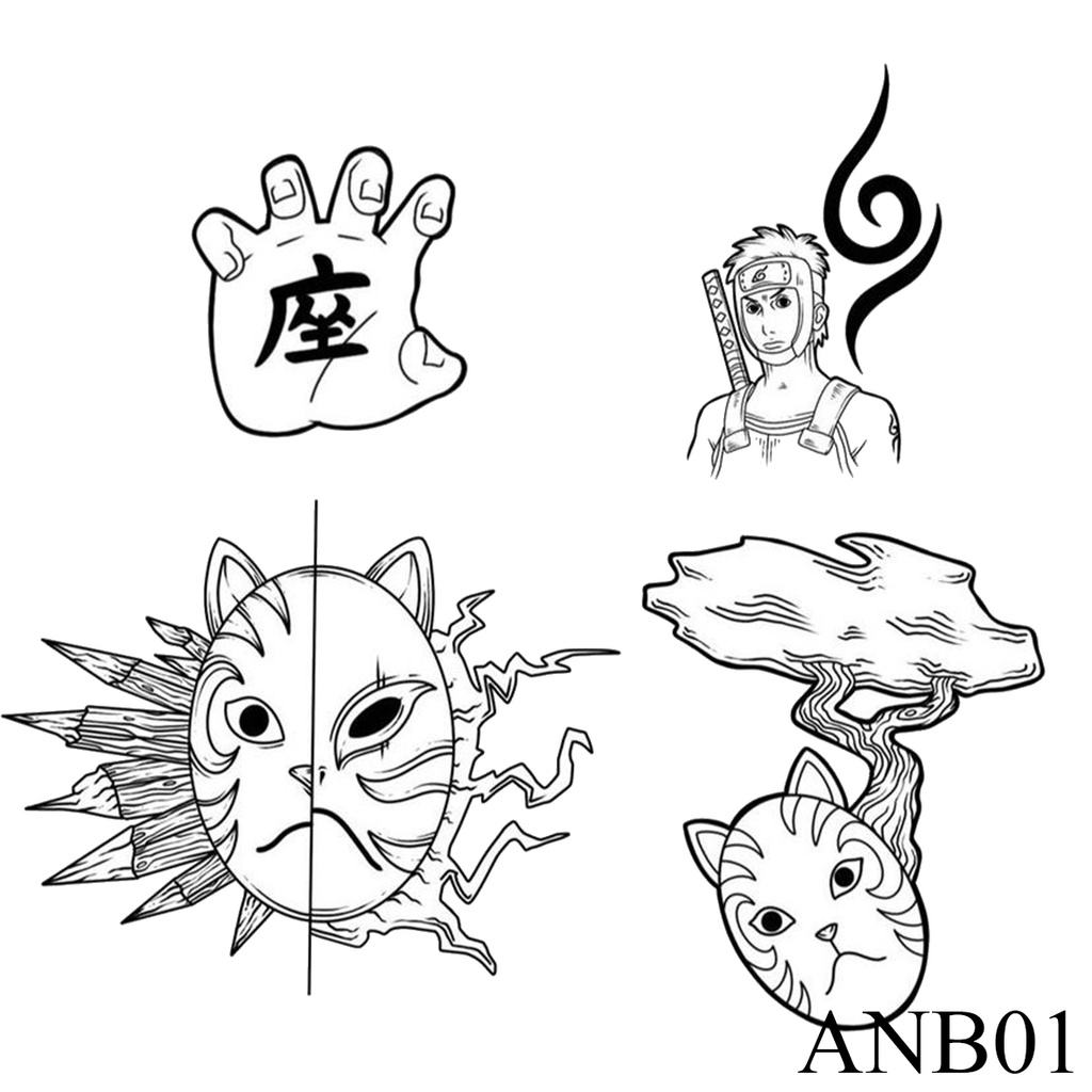 [ANIME BUNDLE 1]  Tato Temporer/Tattoo Temporary/Temporary Tattoo ANTI AIR BERKUALITAS IMPORT ECER
