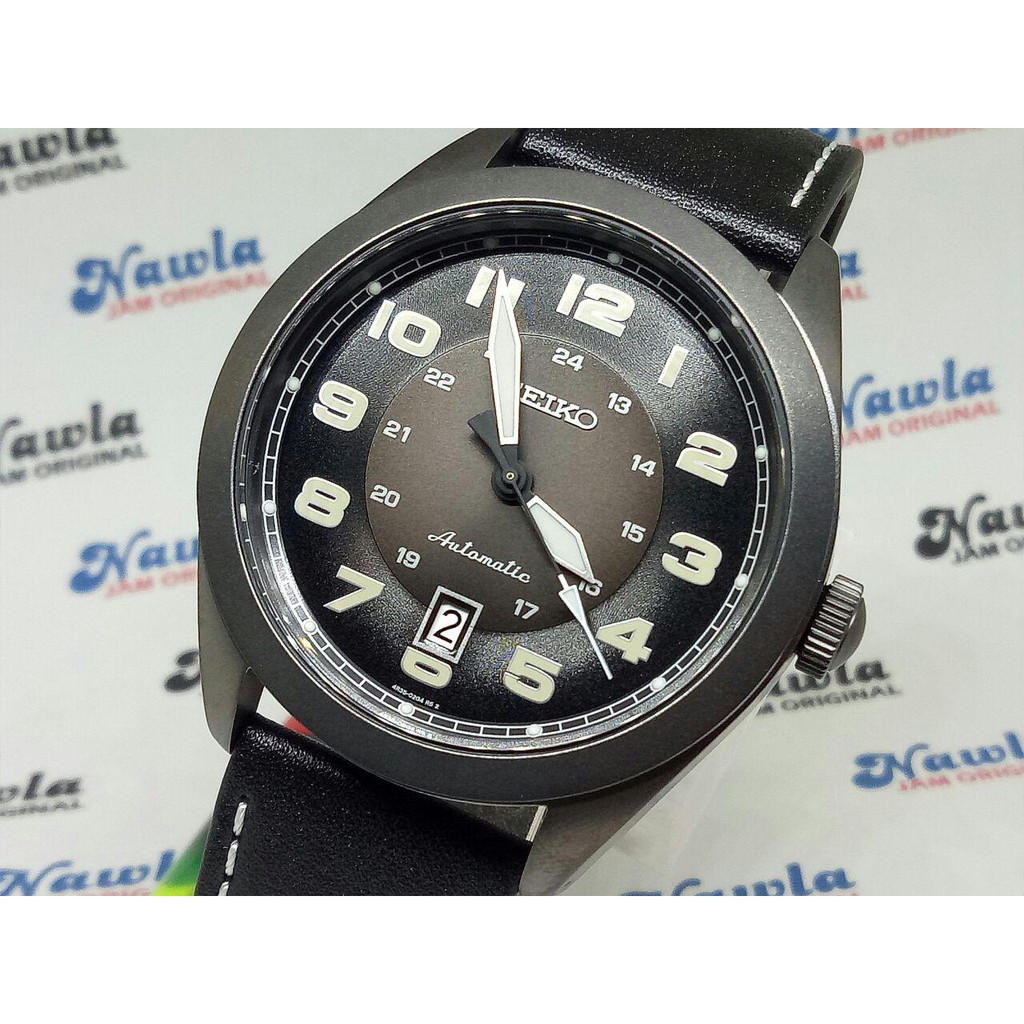 Seiko Automatic SRPC89K1 Leather Black Case - Jam Tangan Pria SRPC89