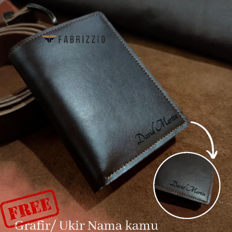 dompet laki/pria tebal kulit asli