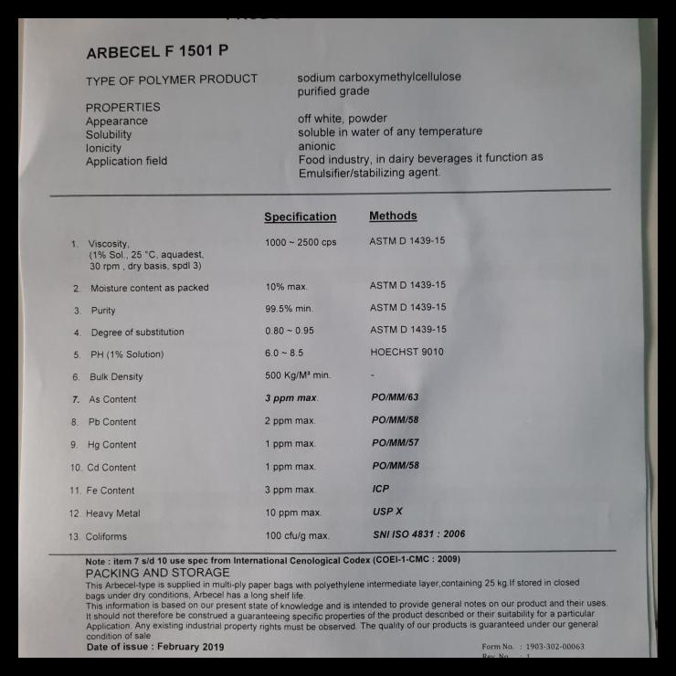 TERBARUU cmc food grade / pengental halal / cmc murah halal 500 gram COD