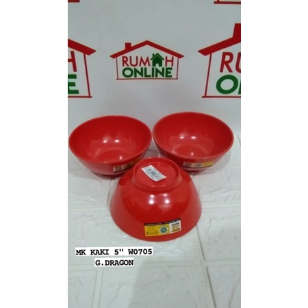 MANGKOK KAKI UK 4.5 , 5 , 6 , 7 GOLDEN DRAGON