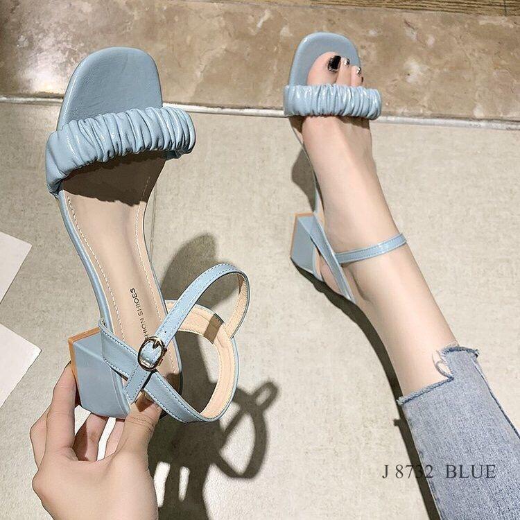 SEPATU WANITA HEELS PLATFORM SLINGBACK FASHION J 8732