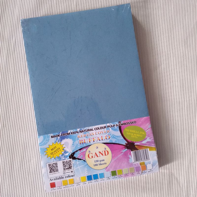 

Kertas Cover Buffalo Denim Blue Gand 150gsm (Isi 100 lembar)