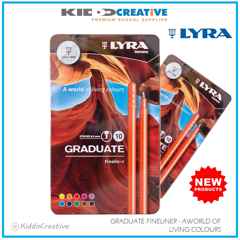 

LYRA GRADUATE FINELINER METAL BOX 10 PCS