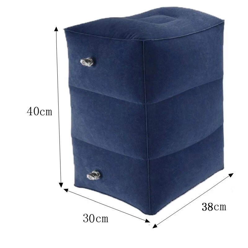 Bantal Angin Kaki Portabel Inflatable Relaxing Foorest - BSZ0020 - Dark Blue