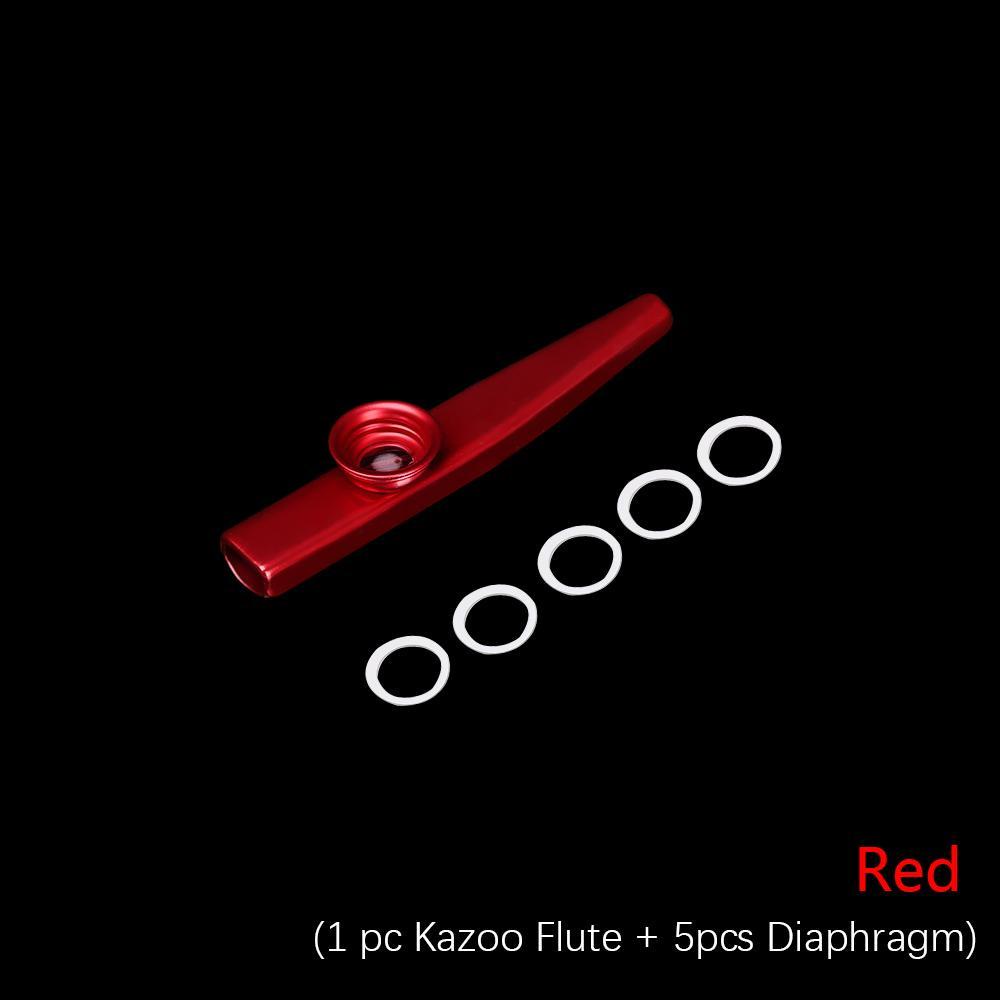 Suyo Kazoo Flute Bahan Metal Warna Silver Untuk Hadiah Anak