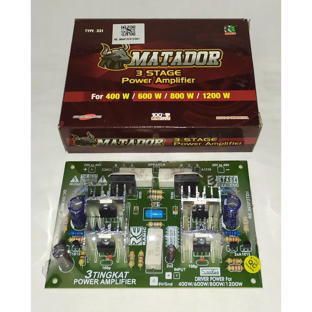 Kit Ranic Kit Power Amplifier MATADOR 3 STAGE Driver Power For 400w-1200w-RE.065P3TD1/331