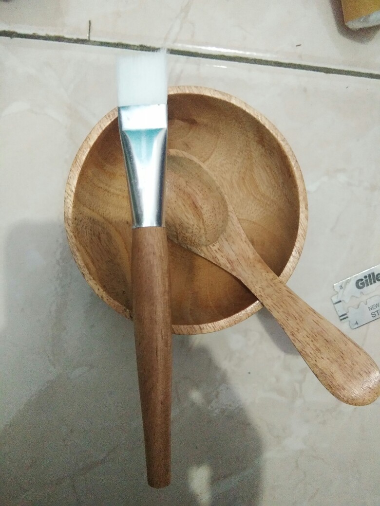 Sendok Teh Kayu Mahoni 10cm