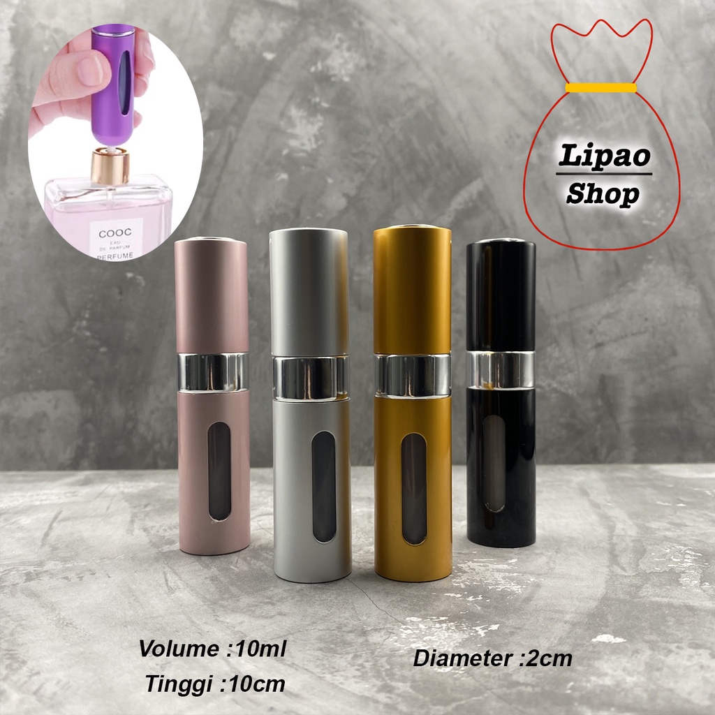 Botol Parfum Twist 10ml - Model Putar Atomizer Pump Mist Refillable