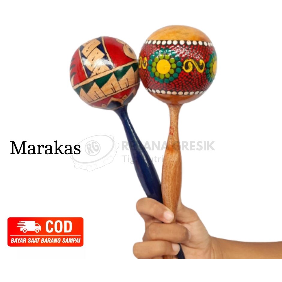 Alat Musik Marakas / Maracas/ Alat Musik Anak Marakas/ alat musik anak/ mainan anak edukasi