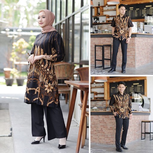 Rama Shinta Couple - Melani Set Couple Lilit Rovella Batik Couple Modern