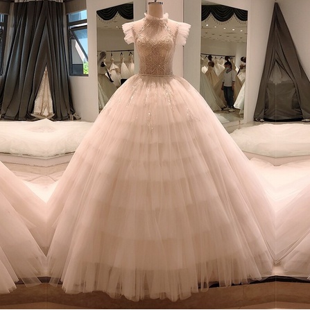 beads wedding dress 2021 princess elegant corset sequin