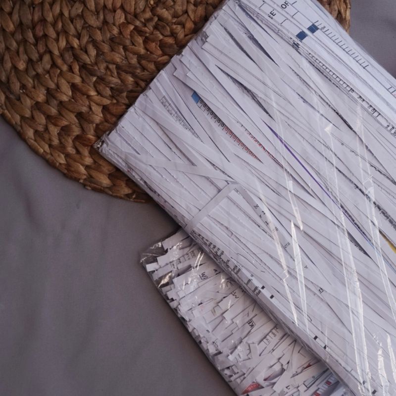 Kertas serut bekas | shredded paper