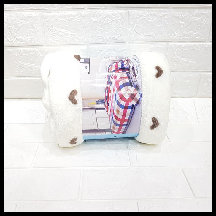 King Rabbit Thermal Blanket Fleece 150x200 Selimut Bedcover KingRabbit - MiniLove