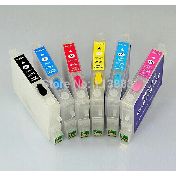 T0481 T0486 Refillable Ink Cartridge For Epson Stylus Photo Shopee Indonesia