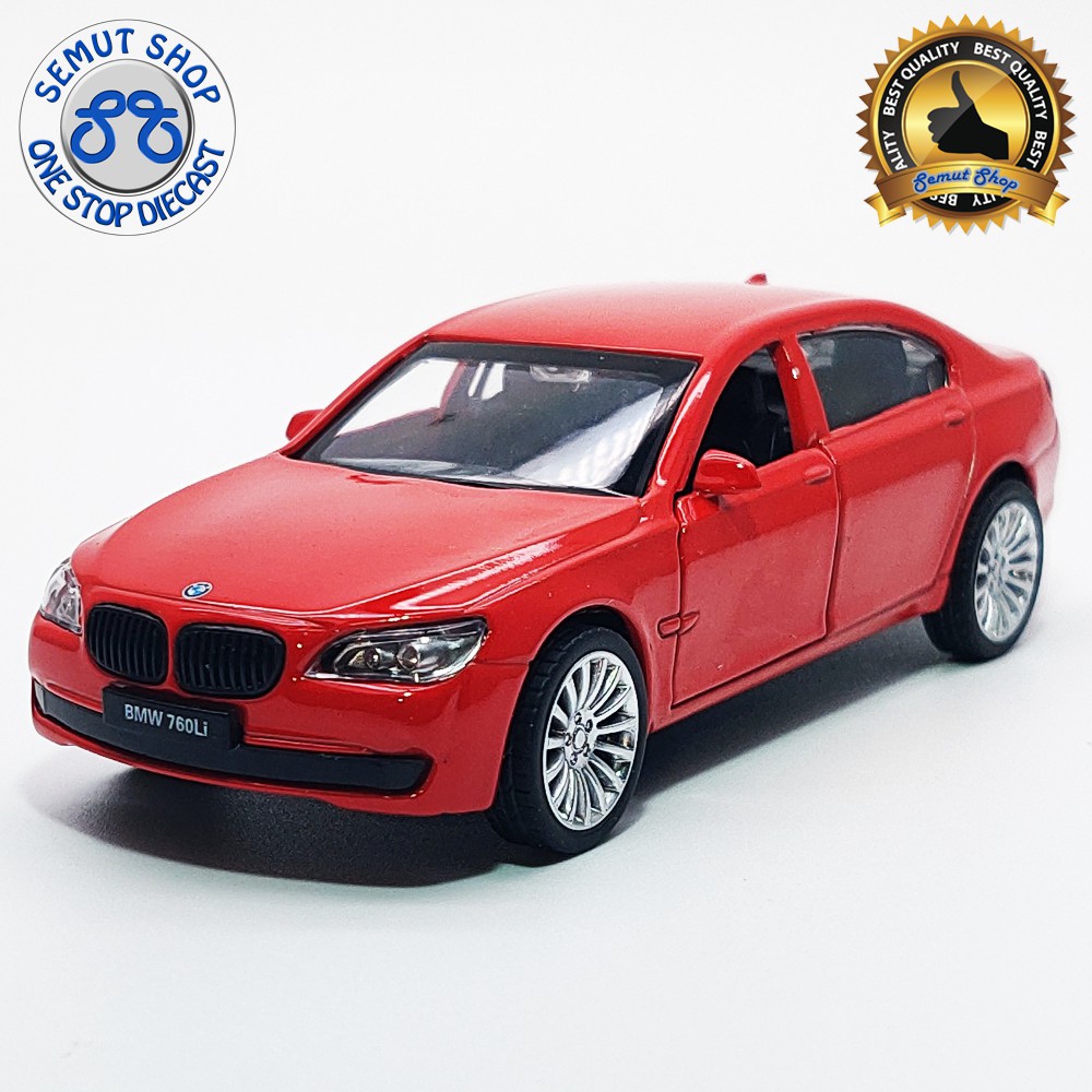 Apolo MSZ BMW 760LI red miniatur diecast mobil BMW 760li 1:46