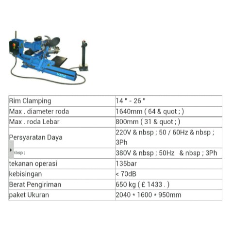 alat buka ban truk, mesin buka ban truk, tyre changer truk