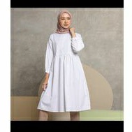 Calla plain tunik white M by heavenlights