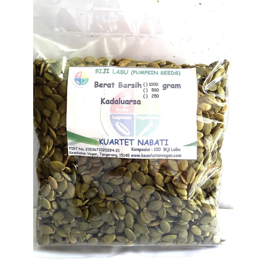 

PROMO ENAK Promo Kuartet Nabati Biji Labu / Pumpkin Seed (1000 Gr) Terlaris