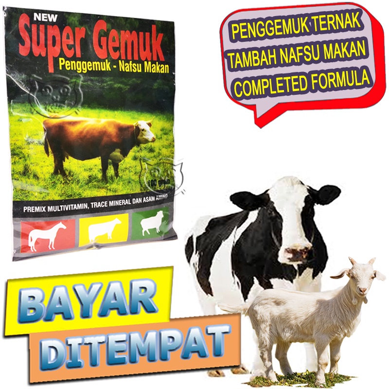Super Gemuk Vitamin Nafsu Makan Sapi Kambing Obat Penggemuk