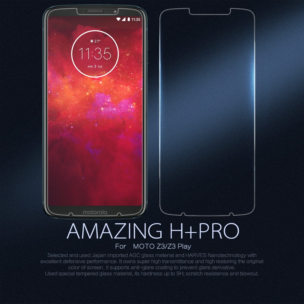 Nillkin Tempered Glass (Amazing H+ Pro) - Motorola Moto Z3 / Motorola Moto Z3 Play