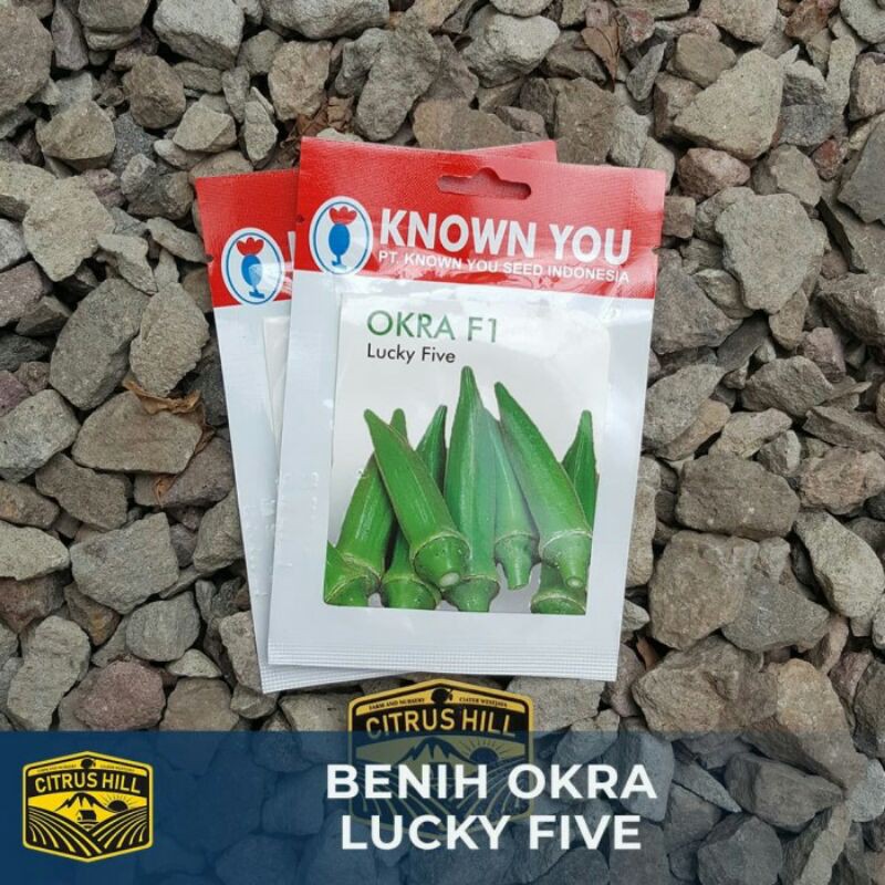 Benih Okra Hijau Lucky Five Known You Seed SP
