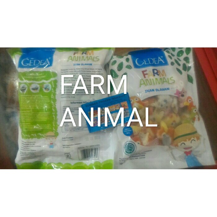 

50 cartoon farm animal 500gr cedea. sumber frozen makmur