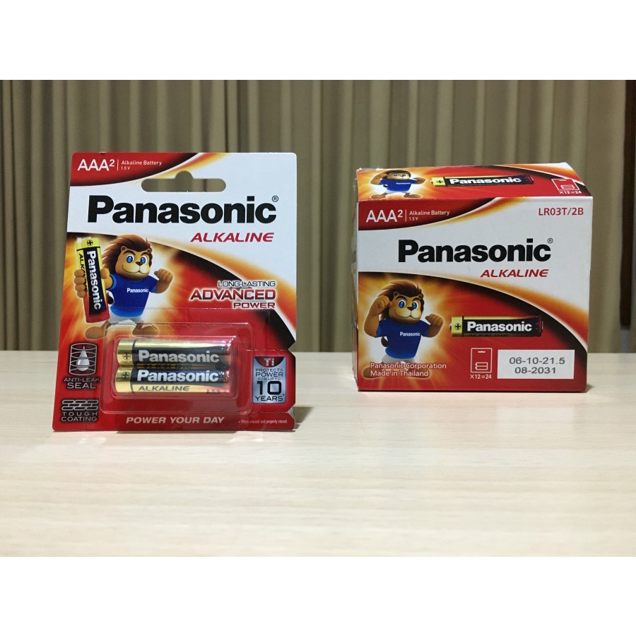 BATTERY BATERAI BATERE KECIL AAA A3 PANASONIC ALKALINE LR03T 2 PCS