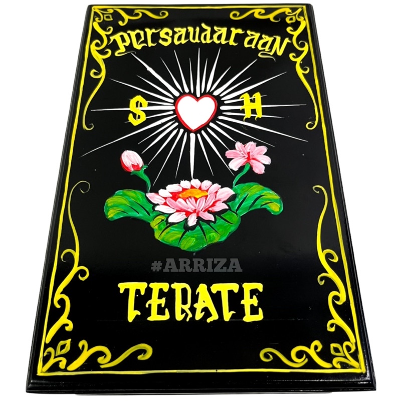 TERMURAH! KOTAK MORI PSHT MOTIF LOGO FULL BET TEGAK DARI KAYU JATI (FREE UKIR NAMA) TEMPAT PENYIMPANAN SABUK PENCAK SILAT