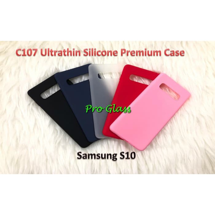 C107 Samsung S10 / S10 PLUS Colourful Ultrathin Silicone Case / Matte Case