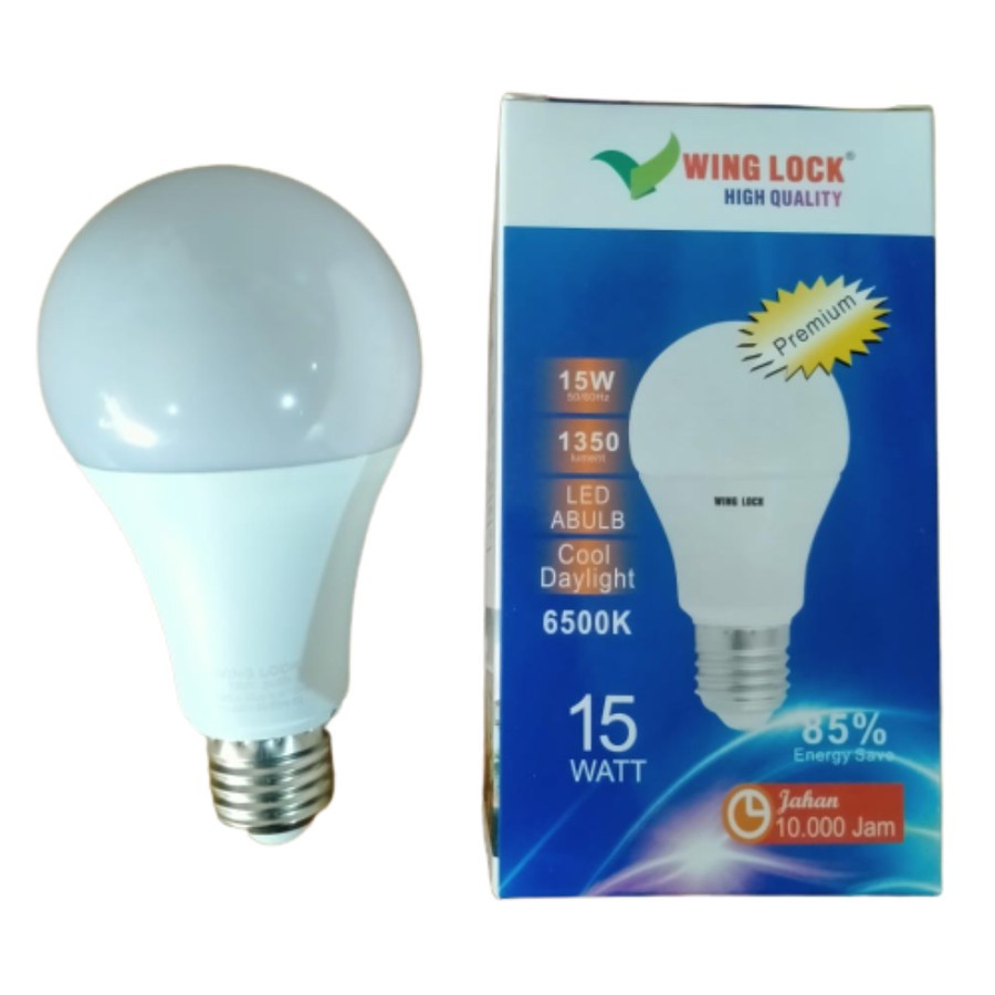 LAMPU LED WING LOCK 15 WATT PREMIUM BOHLAM LED GARANSI 1 TAHUN