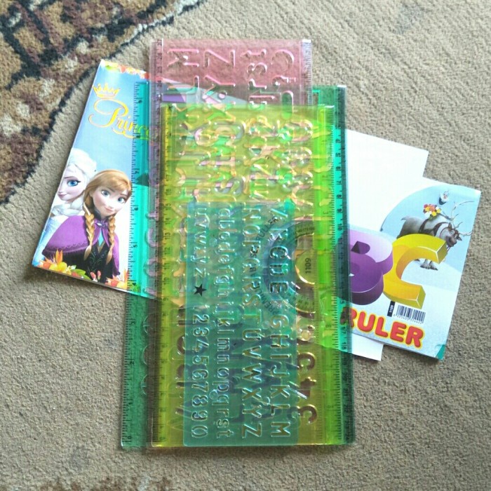 

Unik Penggaris Mal Huruf Dan Angka Perpack Isi 4 Pcs Grosir Bergaransi