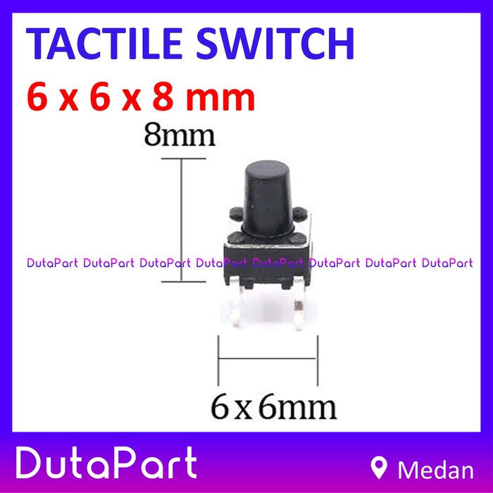 Tactile Switch Push Button 6x6x8 mm 6x6 x 8mm PCB Mount Mini Micro