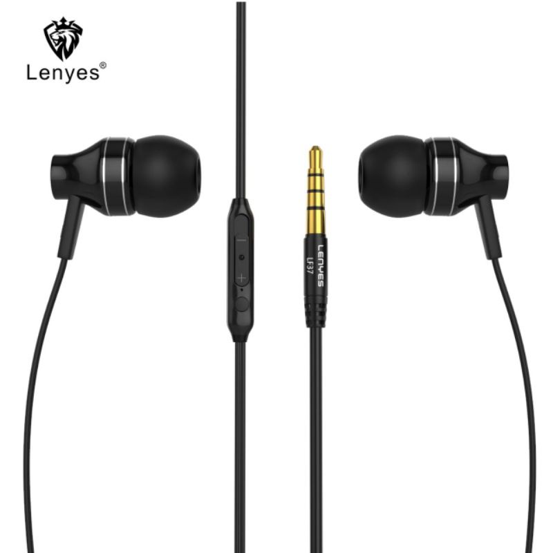 Headset Lenyes LF37 Original Earphone LF-37 Bass Stereo