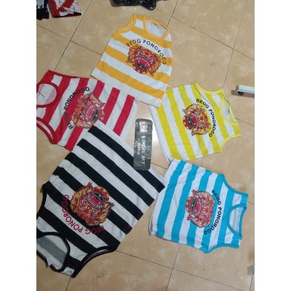 kaos singlet reog anak