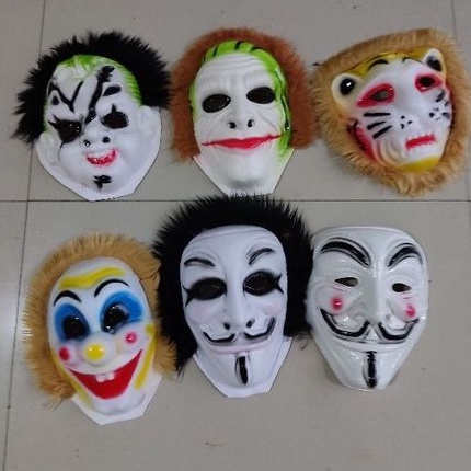 mainan anak topeng joker macan boneka chaki badu dll