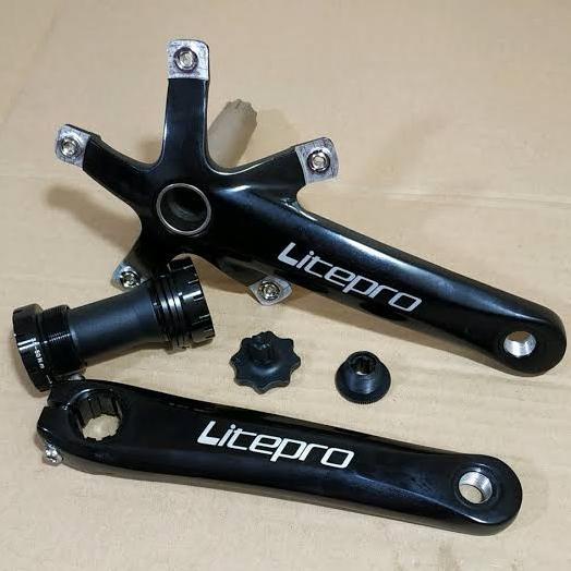 Ready stock] crank arm litepro hollowtech 2 hitam ht2 ht black