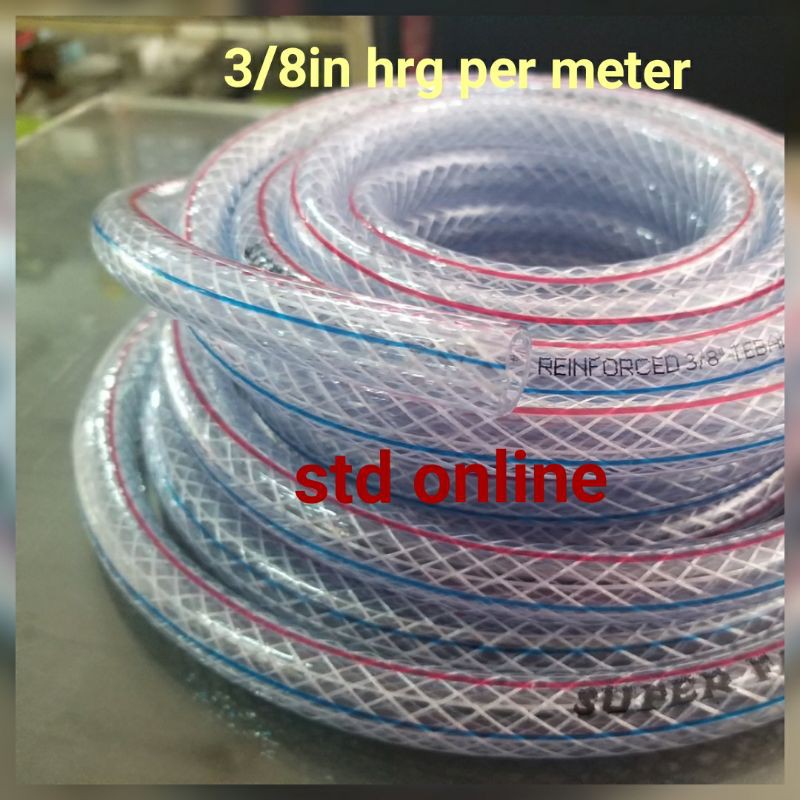 SELANG BENANG 3/8 in HRG PER 1meter SELANG STEAM DC