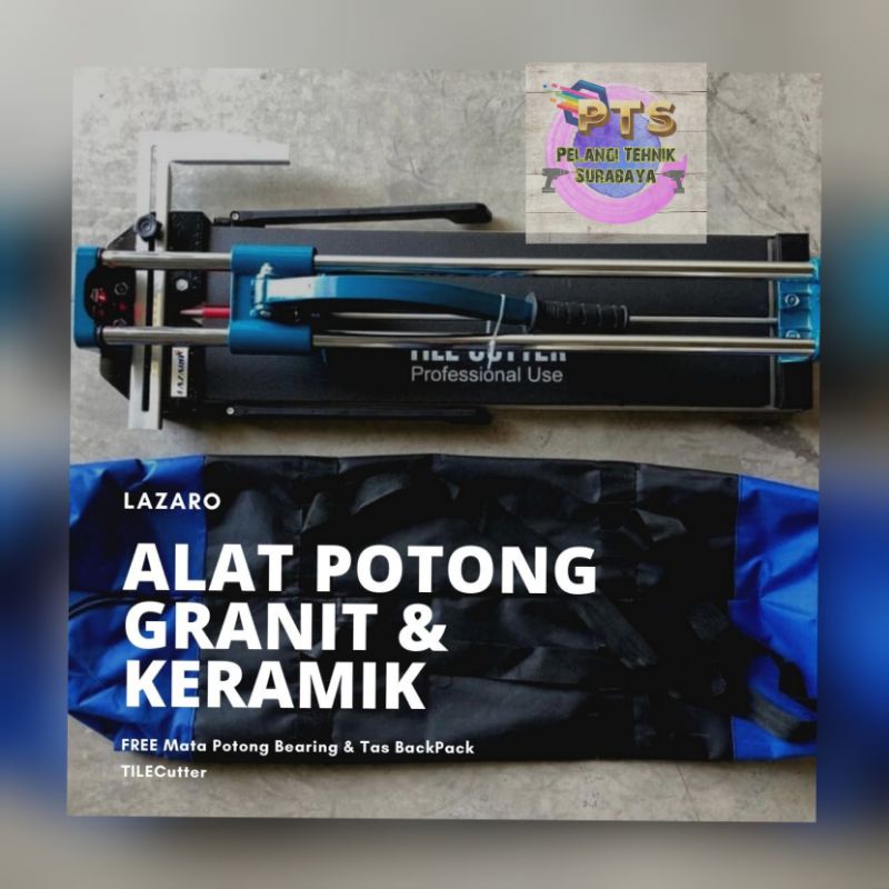 Lazaro Alat Potong Keramik/Granit Manual 60cm / Tile Cutter / Potongan Keramik/Granit Manual