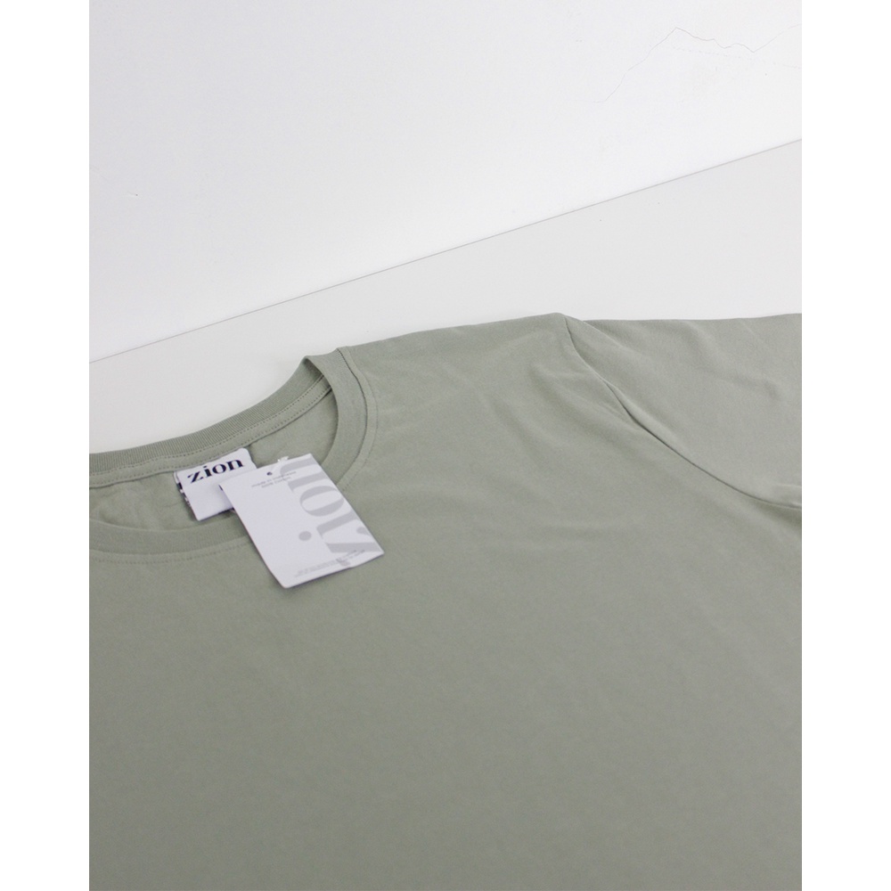 ZION Basic Kaos Polos Cotton Combed 24s - Sage Green