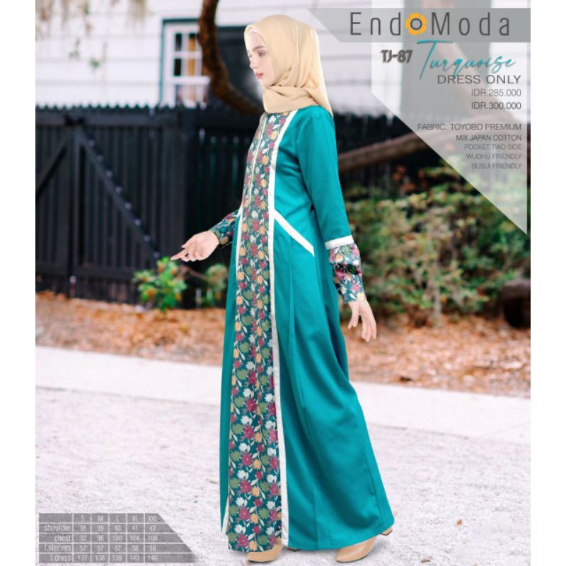 TJ 87 / ENDOMODA TJ 87 / GAMIS ENDOMODA / GAMIS TOYOBO / GAMIS SYARI / BUSANA MUSLIM