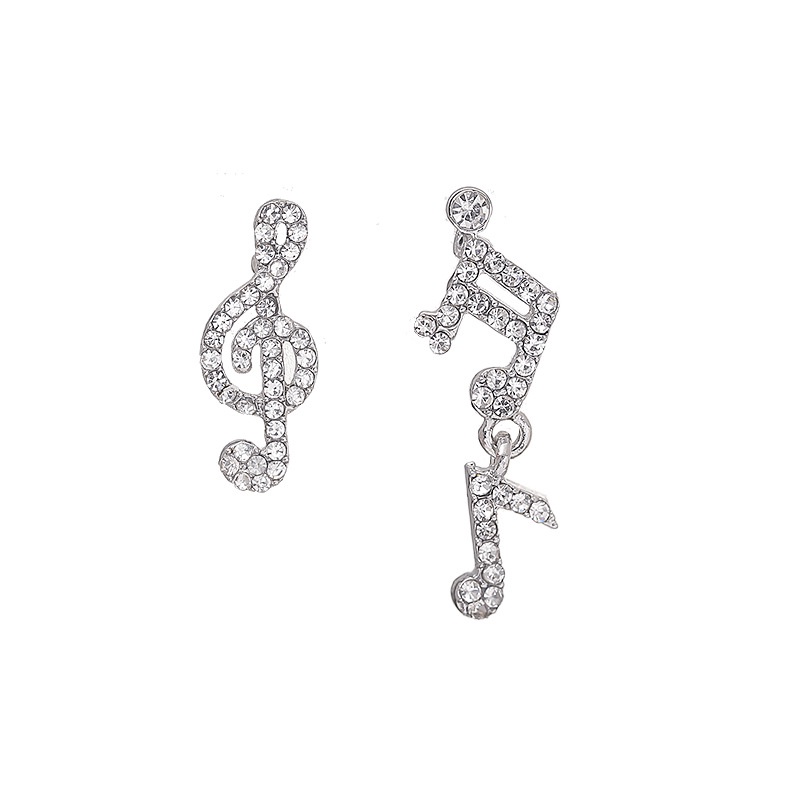 Sterling silver jarum Korea Catatan baru desain kecil niche temperamen anting-anting anting-anting K