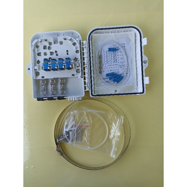 odp 8core mini lengkap splitter 1-4 plc sc upc