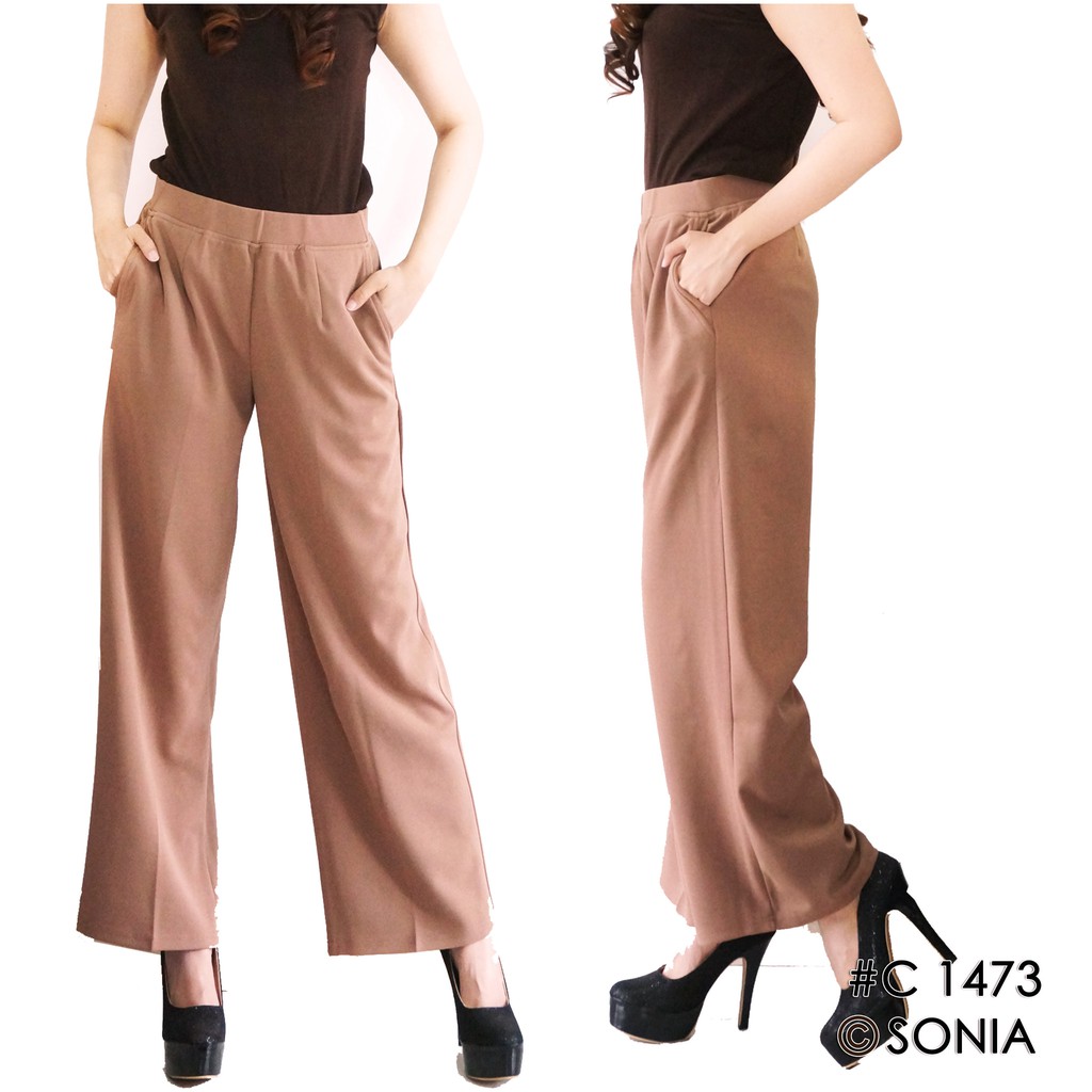 

Sonia - Celana Kulot Posey / Celana Panjang Wanita / Long Pants / Bawahan