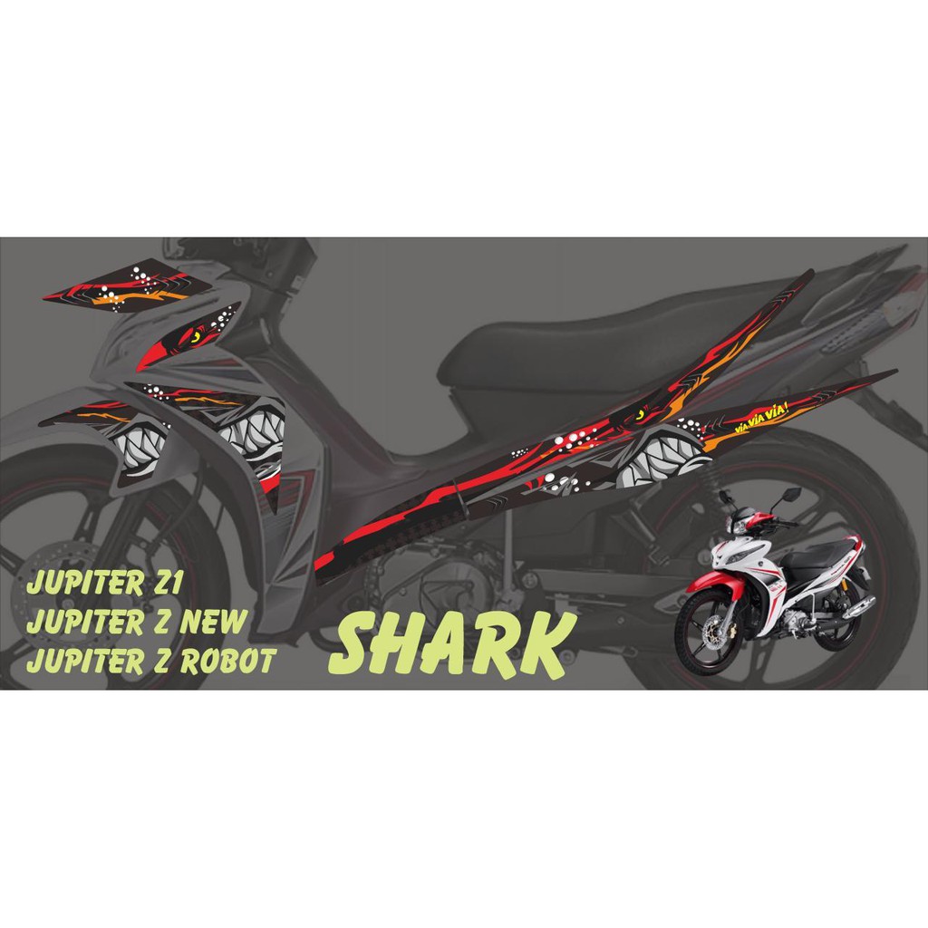 Stiker striping Yamaha Jupiter Z1 Shark