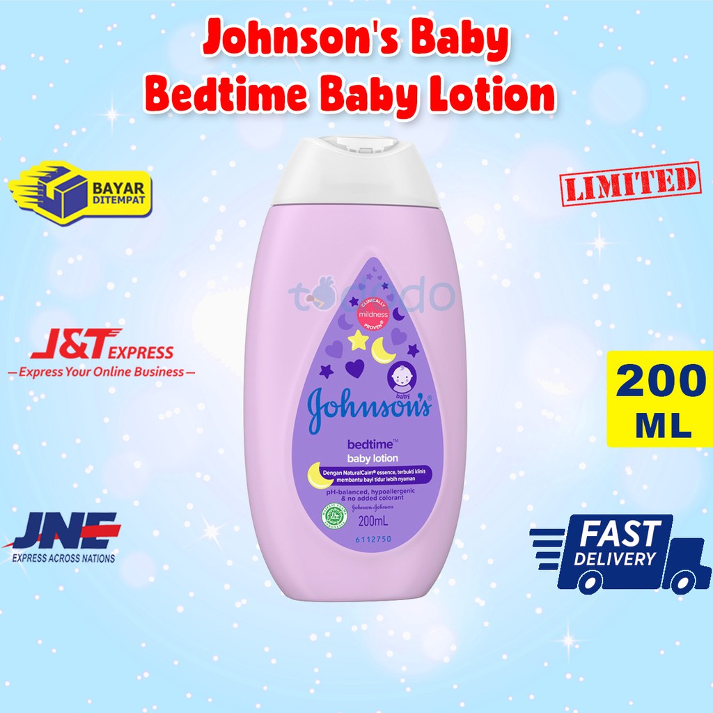 Johnson's Baby Bedtime Baby Lotion 200ml - Lotion Bayi