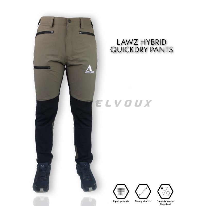 Celana Panjang Outdoor Gunung Merk Pelvoux Seri Pelmo Lawz Quickdry Cepat Kering Elastis Dry Fit