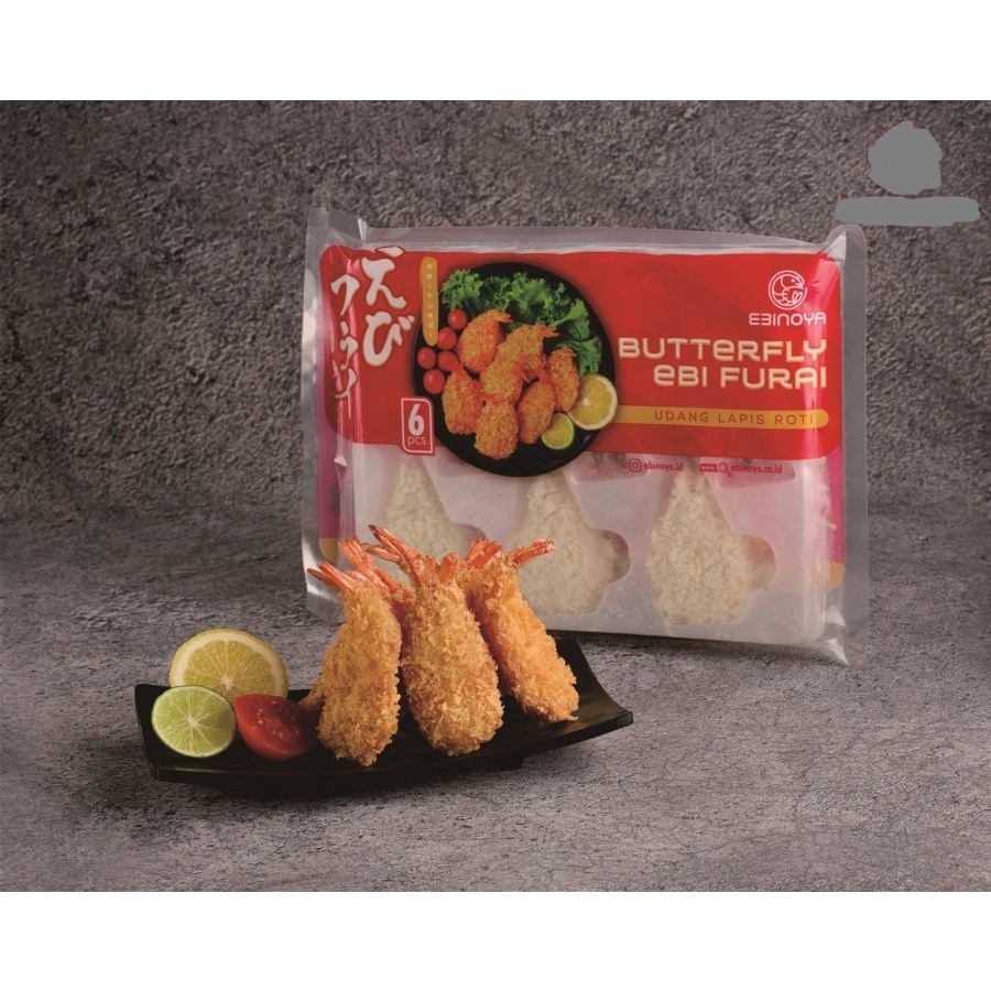 SHRIMP BUTTERFLY EBINOYA 168GR/6PCS UDANG KUALITAS EKSPOR HALAL