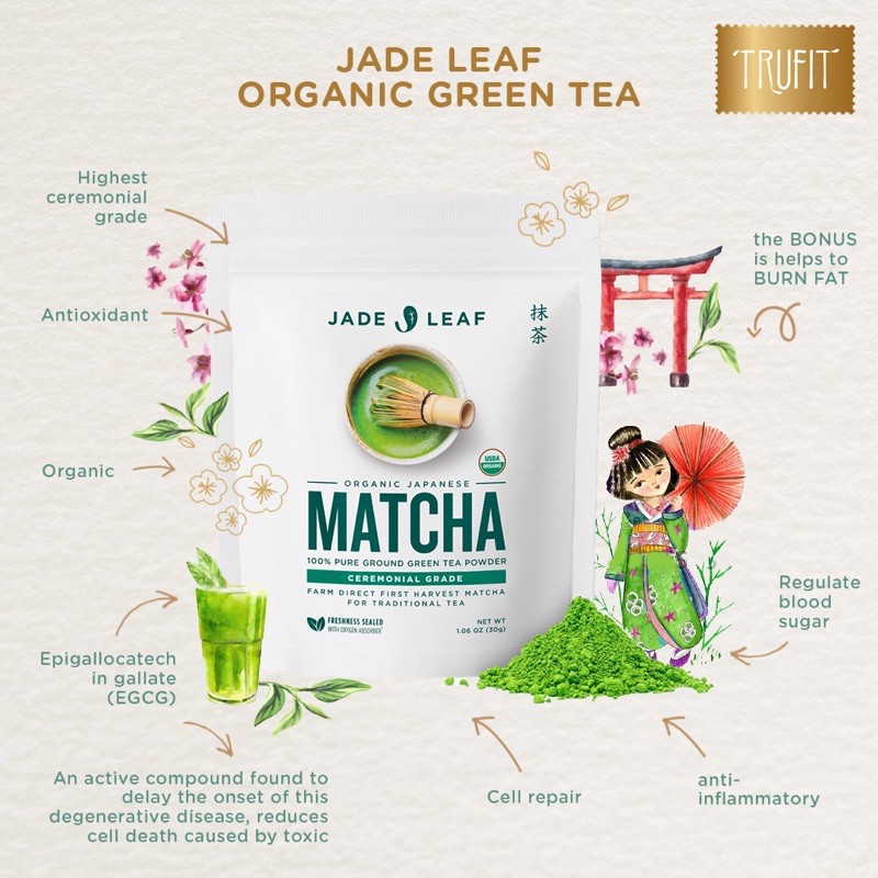 

Jade Leaf Organic MATCHA Ceremonial GRADE 30 gr