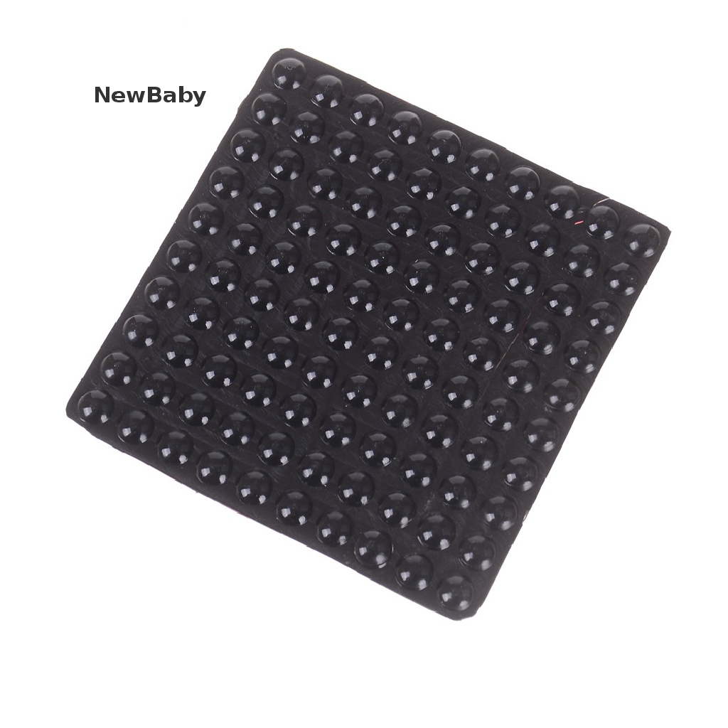 NewBaby 100Pcs Black Self Adhesive Rubber Feet Semicircle Bumpers Door Buffer Pad ID
